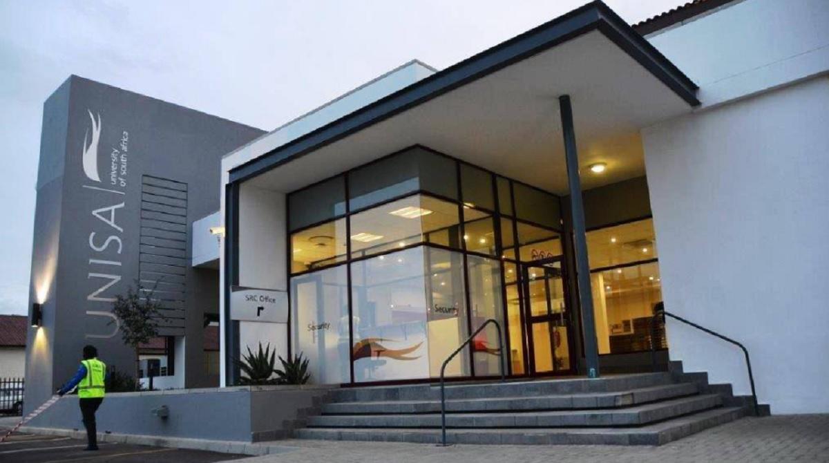 Unisa campus building where graduation events were disrupted by protesters 