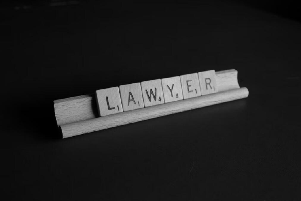 Lawyer wooden blocks letters