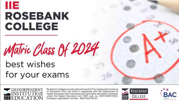 Wishing South Africa’s Class Of 2024 The Best of Luck In Their Matric Exams.